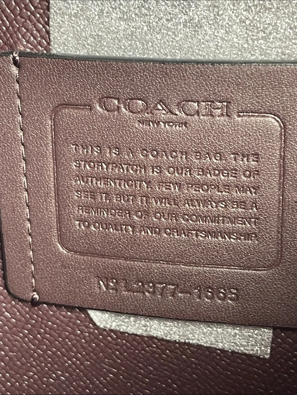 Coach Molly Tote L2377-1665 Signature Canvas Brown Red Leather